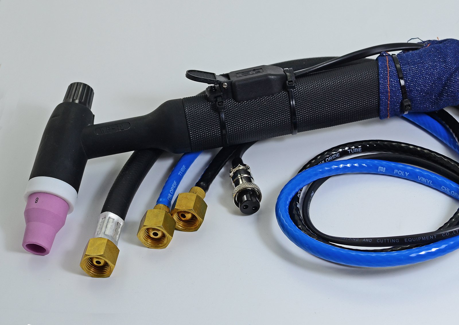 WP-12-12R 500Amp Water Cooled TIG Welding Torch Completed 12 Feet