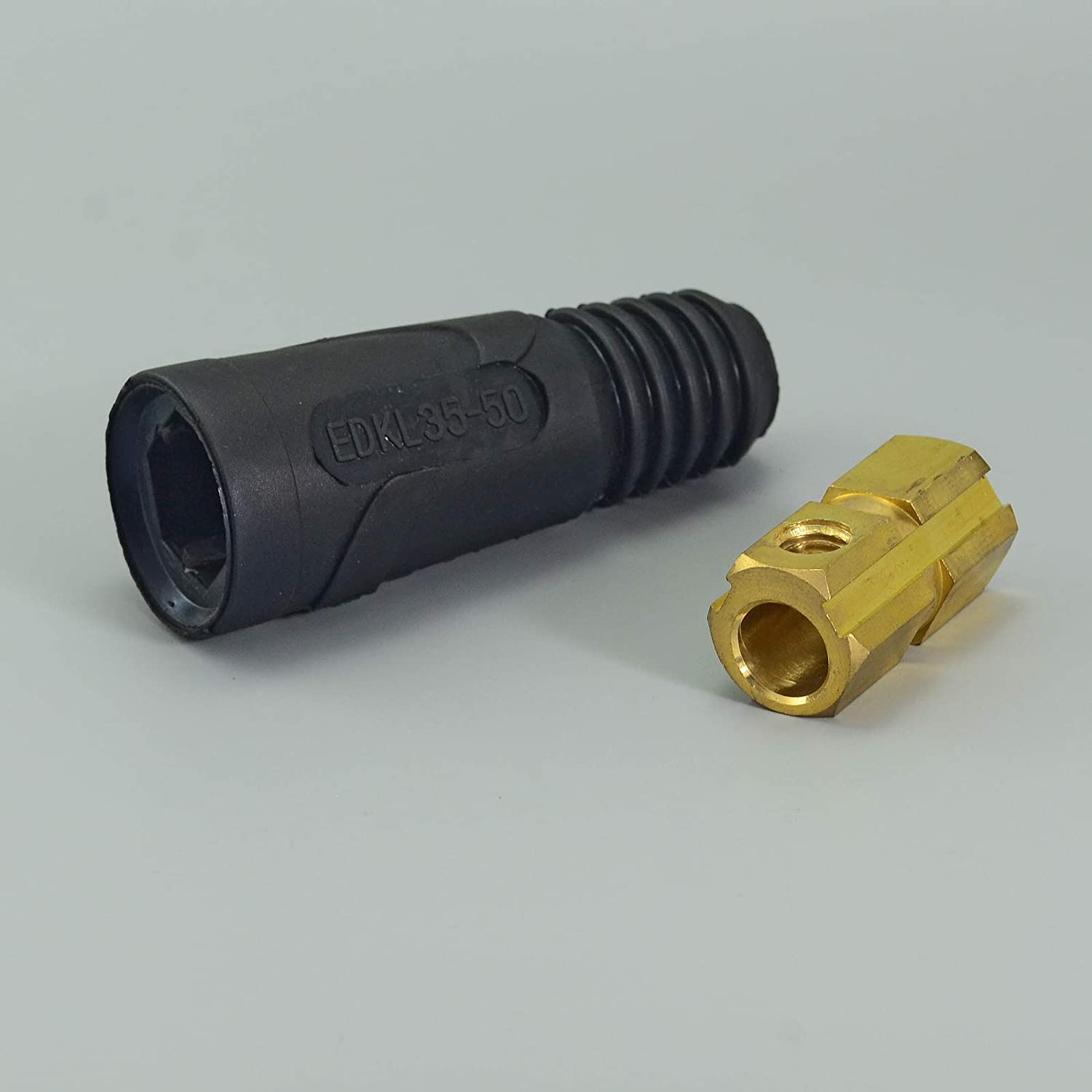 DINSE Welding Cable Joint Quick Connector Female DINSE-Style 200Amp-300Amp 35-50 SQ-MM 2pk