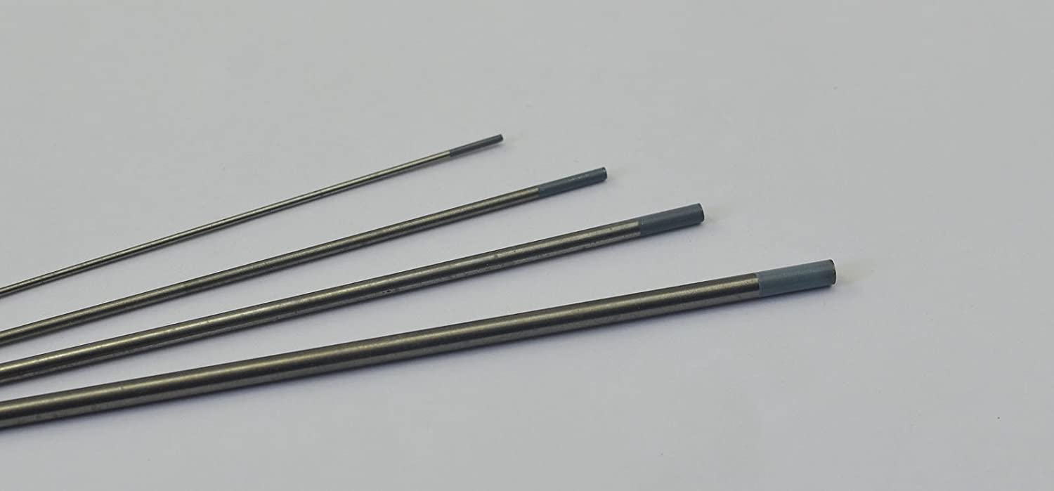 2% Ceriated WC20 Grey TIG Welding Tungsten Electrode (0.40" 1/16" 3/32" 1/8" 4pcs)