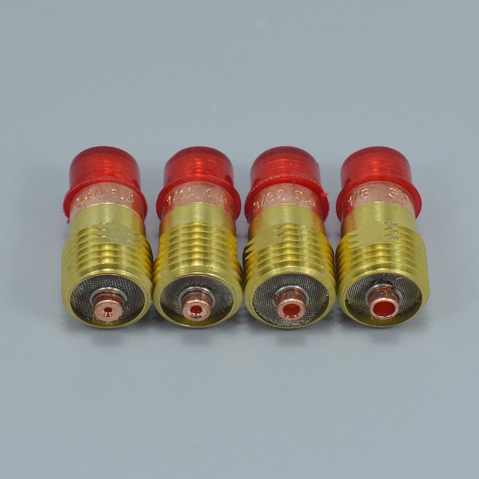 RIVERWELD TIG Stubby Gas Lens 17GL series TIG Collet 10N series Kit Fit DB SR WP 17 18 26 TIG Welding Torch (Assorted kit 16pcs)