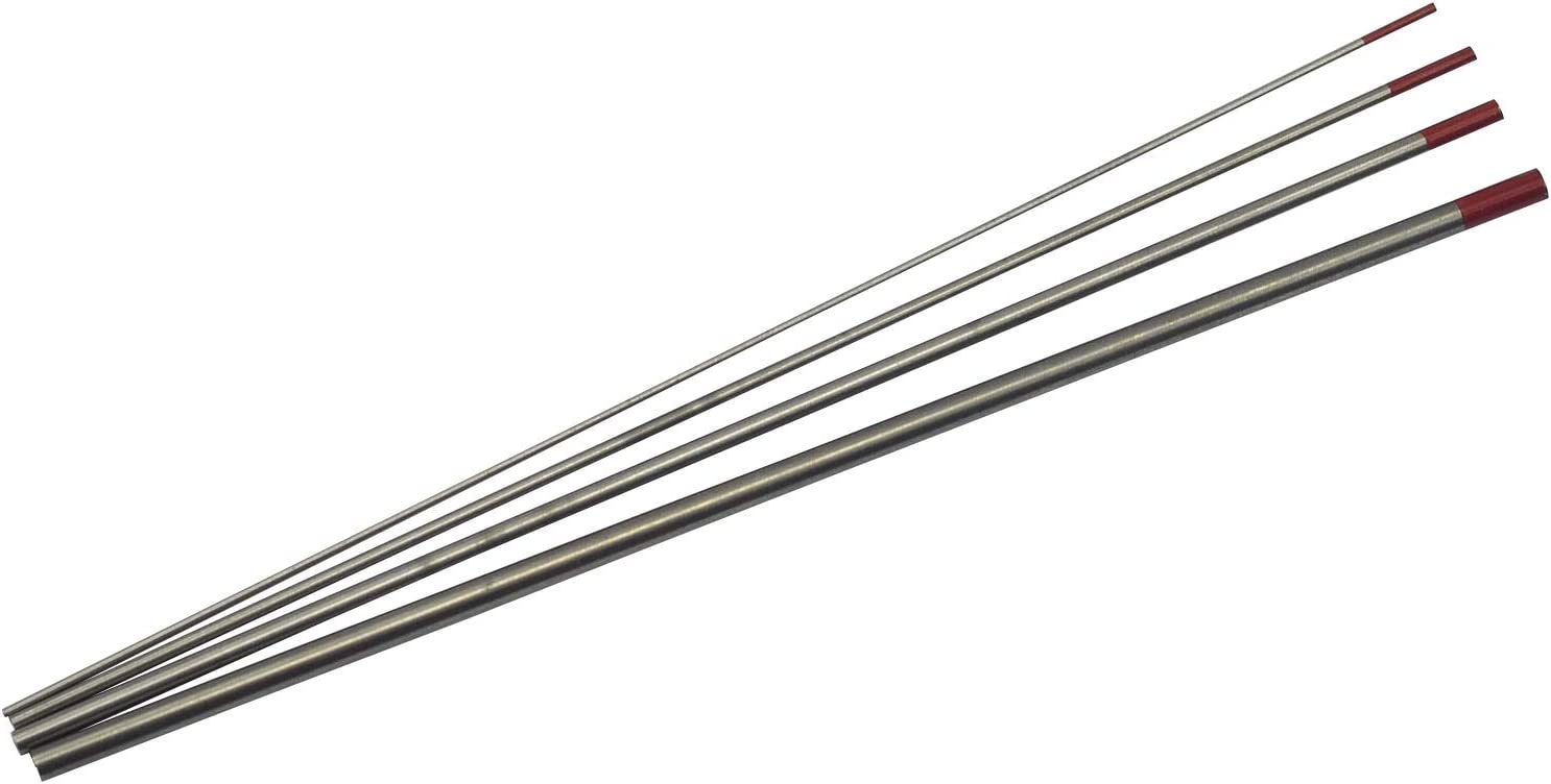 2 Percent Thoriated TIG Tungsten Electrode WT20 Assorted Size 4pcs