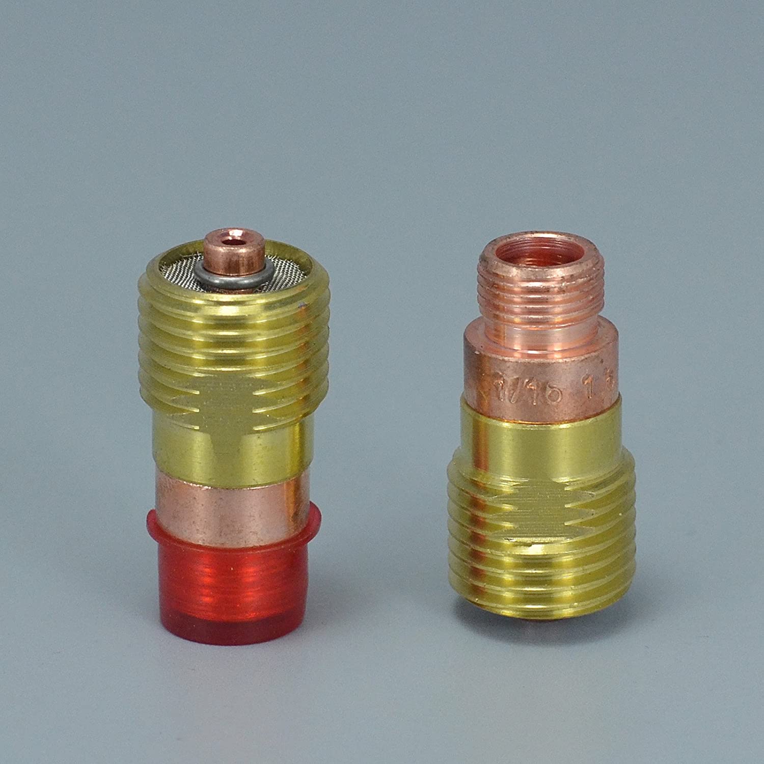 TIG Stubby Gas Lens 17GL116 (1/16" & 1.6mm) Orifice Fit SR WP 17 18 26 TIG Welding Torch 3pk