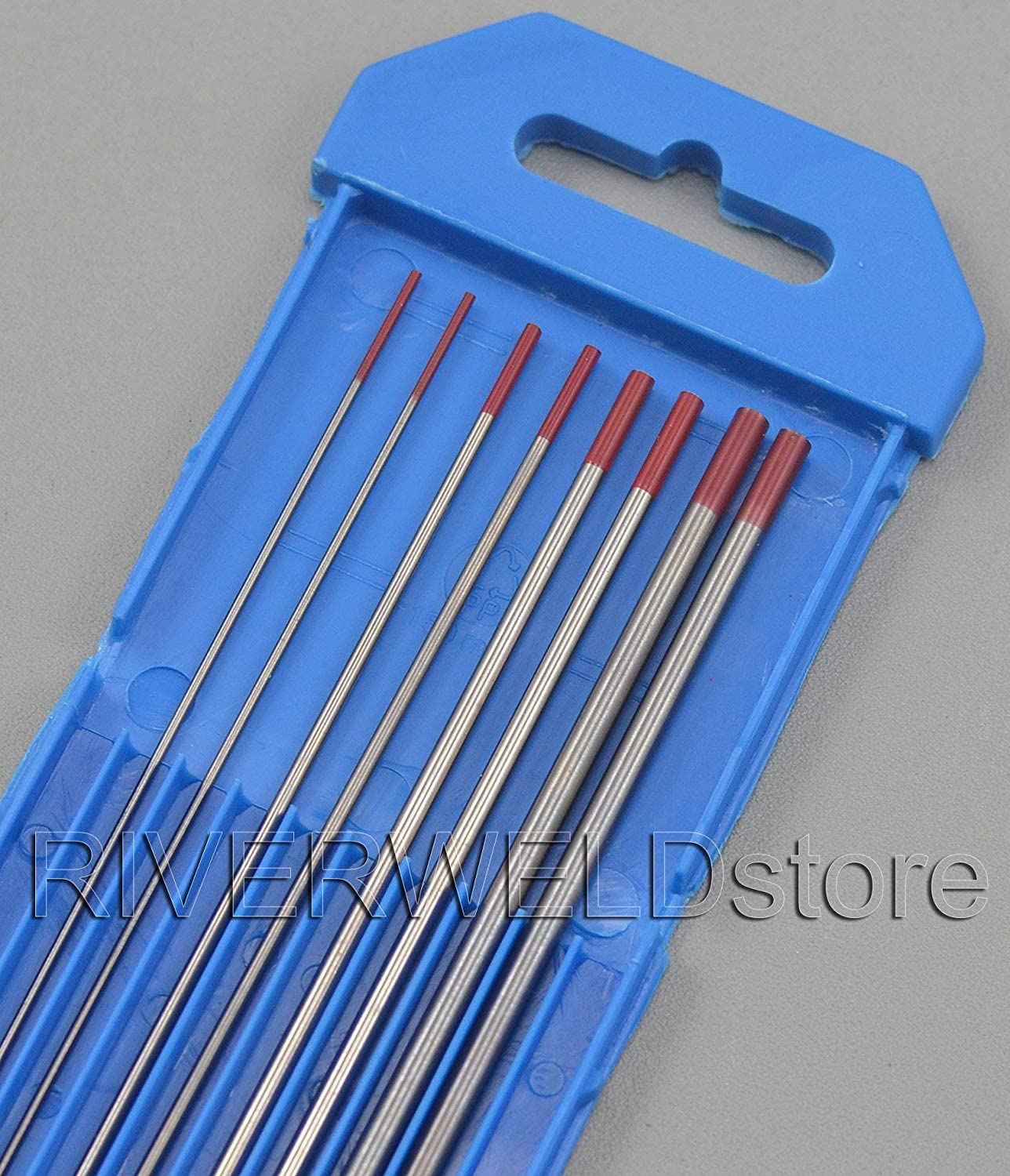 2 Percent Thoriated WT20 Red Tungsten Electrode Assorted Size 8pcs