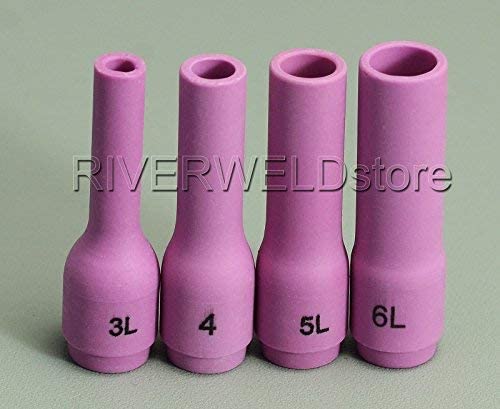 TIG Collet Body Alumina Nozzle Back Cap Fit SR WP 9 20 25 TIG Welding Torch 28pcs
