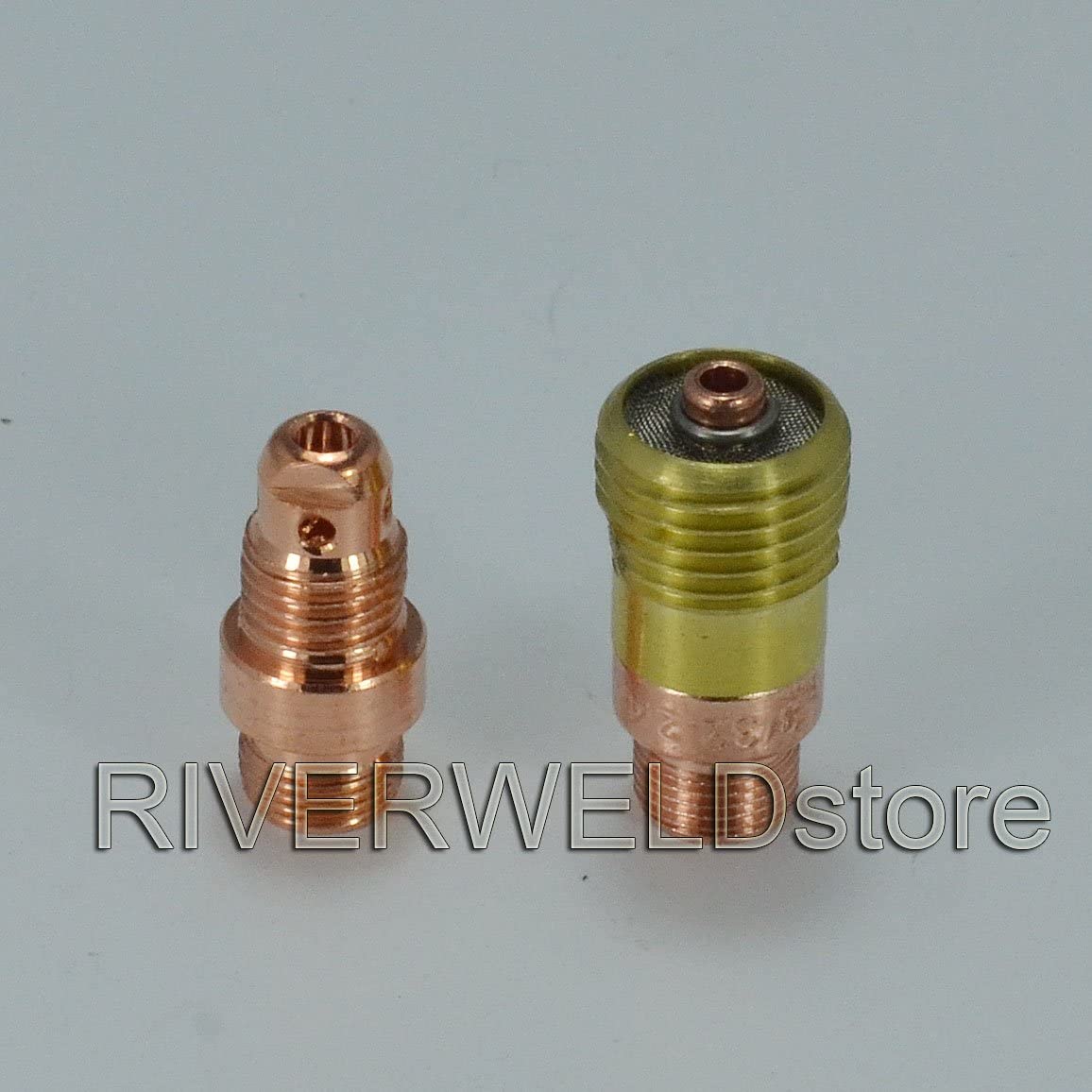 TIG Stubby Gas Lens Collet body 17CB20 17GL332 10N24S (3/32?? & 2.4mm) Insulated Cup #10 5/8" Ceramic Cup 53N61 53N60 53N59 13N09 13N10 13N11 Assorted Size Kit Fit WP 17 18 26 TIG Welding Torch 21pcs