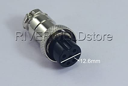 7 pins Socket Connector Aviation Plug 16-7P Male+ Female Metal Self Locking,1Set