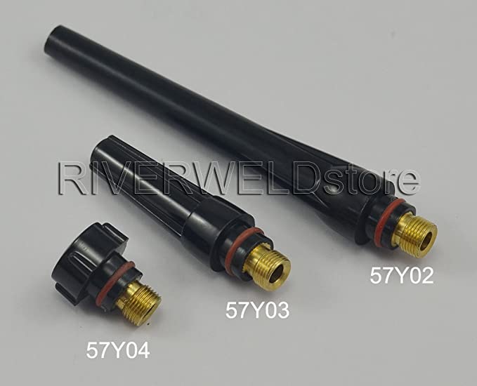 TIG Gas Lens Collets Body Back Cap Alumina Nozzle Kit For QQ300 CK SR WP 17 18 26 TIG Welding Torch 55pcs