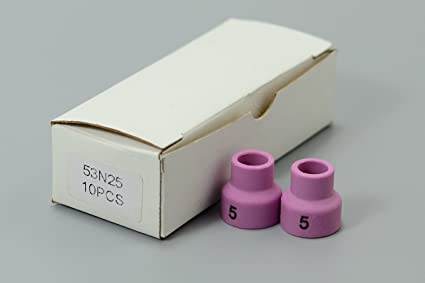 TIG Welding Torch WP 24 TIG Alumina Ceramic Cup Nozzles Accessories Consumables 53N25#5 10pk