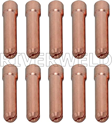 RIVERWELD Lente per gas tozza TIG 17GL040 10N22S(1,0 mm) 17GL116 10N23S(1,6 mm)17GL332 10N24S (2,4 mm) 17GL18 10N25S (3,2 mm) Coppa isolata #4 ~ #12 Kit WP 17 18 26 Saldatura TIG 39 pezzi