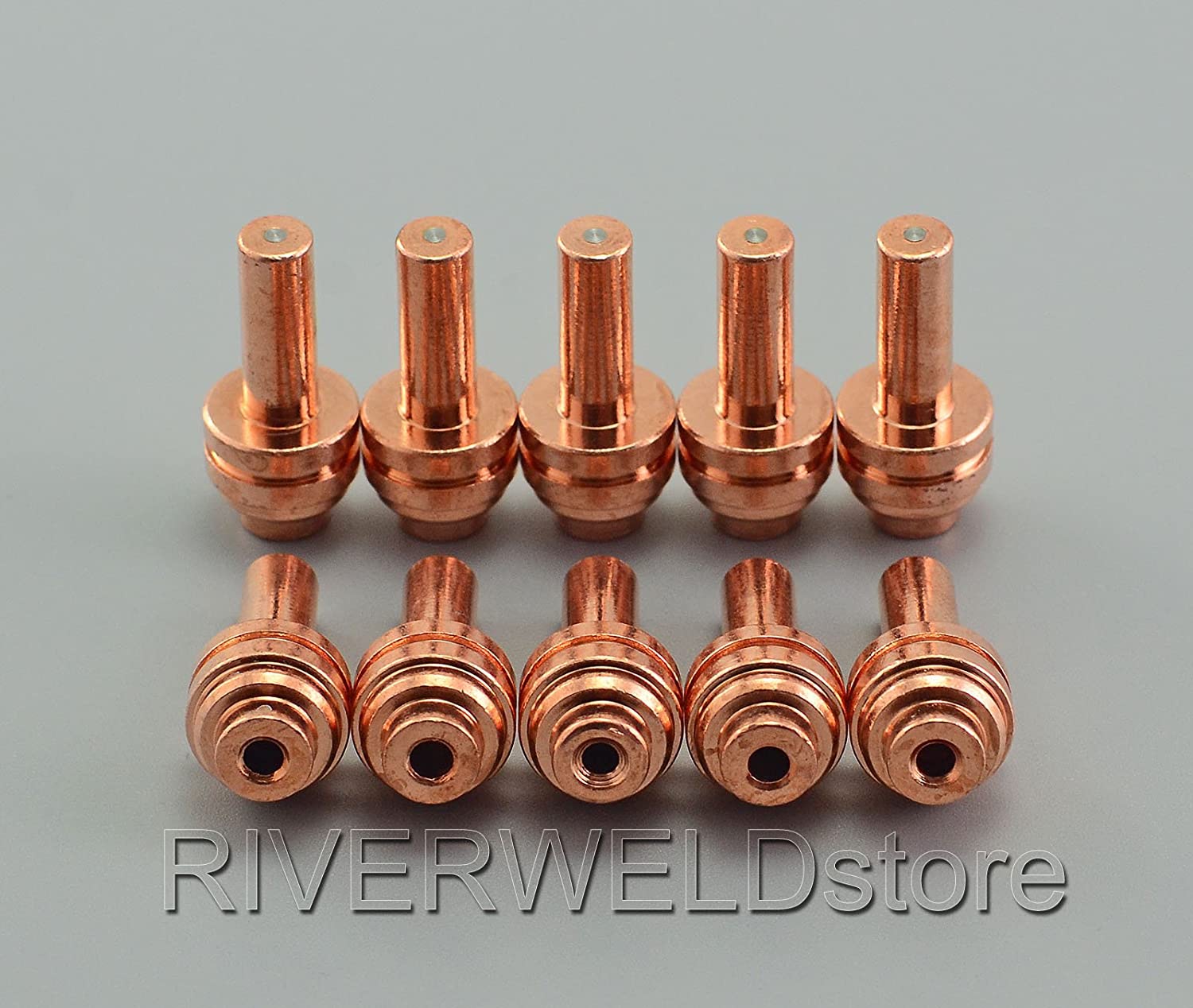 RIVERWELD Miller ICE-25C ICE-27C Plasma Cutter Cutting Consumables Electrode and Tip Nozzle (176655 10pk)