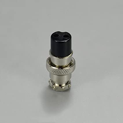 2 pin Aviation Plug Socket Air Connector 16-2P Male + Female Metal Self Locking