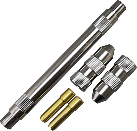 Manual Gripper of Tungsten Grinder Collet Body (1/16" & 1.6) and (3/32" & 2.4mm) Sharpener for TIG Welding