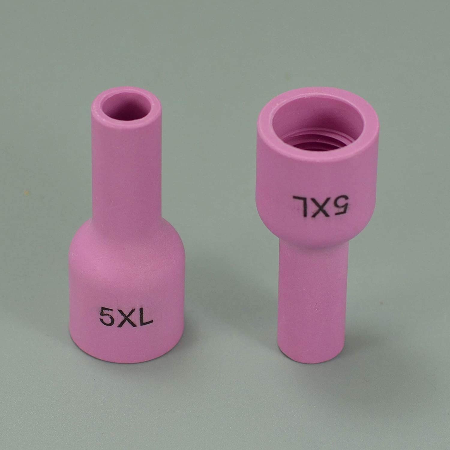 TIG Gas Lens Aluminia Nozzle Ceramic Cup Extra Long 53N59XL (#5XL 5/16" Orifice) for SR WP 9 20 25 TIG Welding Torch 10pk