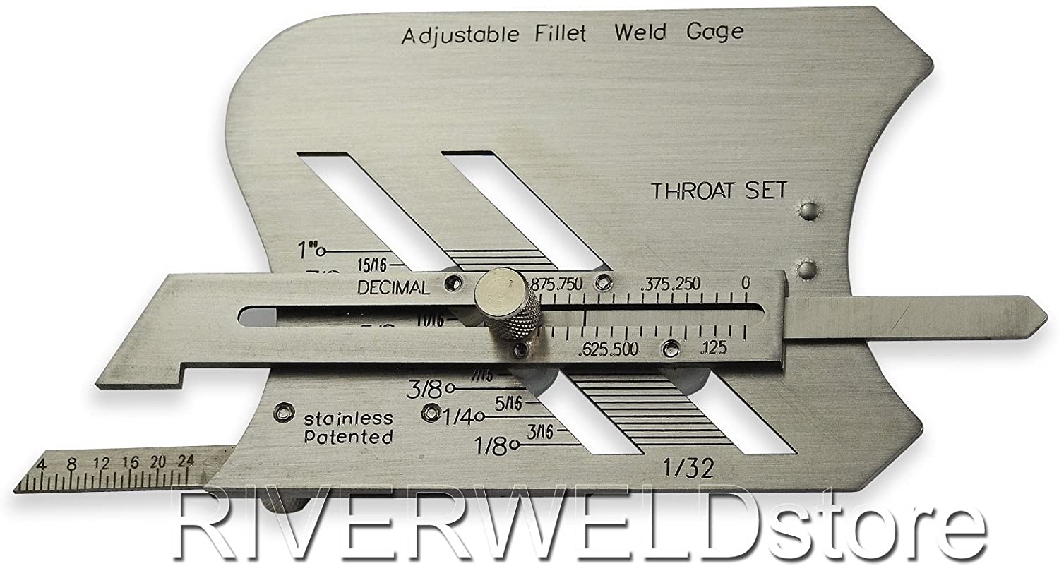 Adjustable Fillet Weld Gauge and Unequal LEG Measurement Feature Weld Inspection