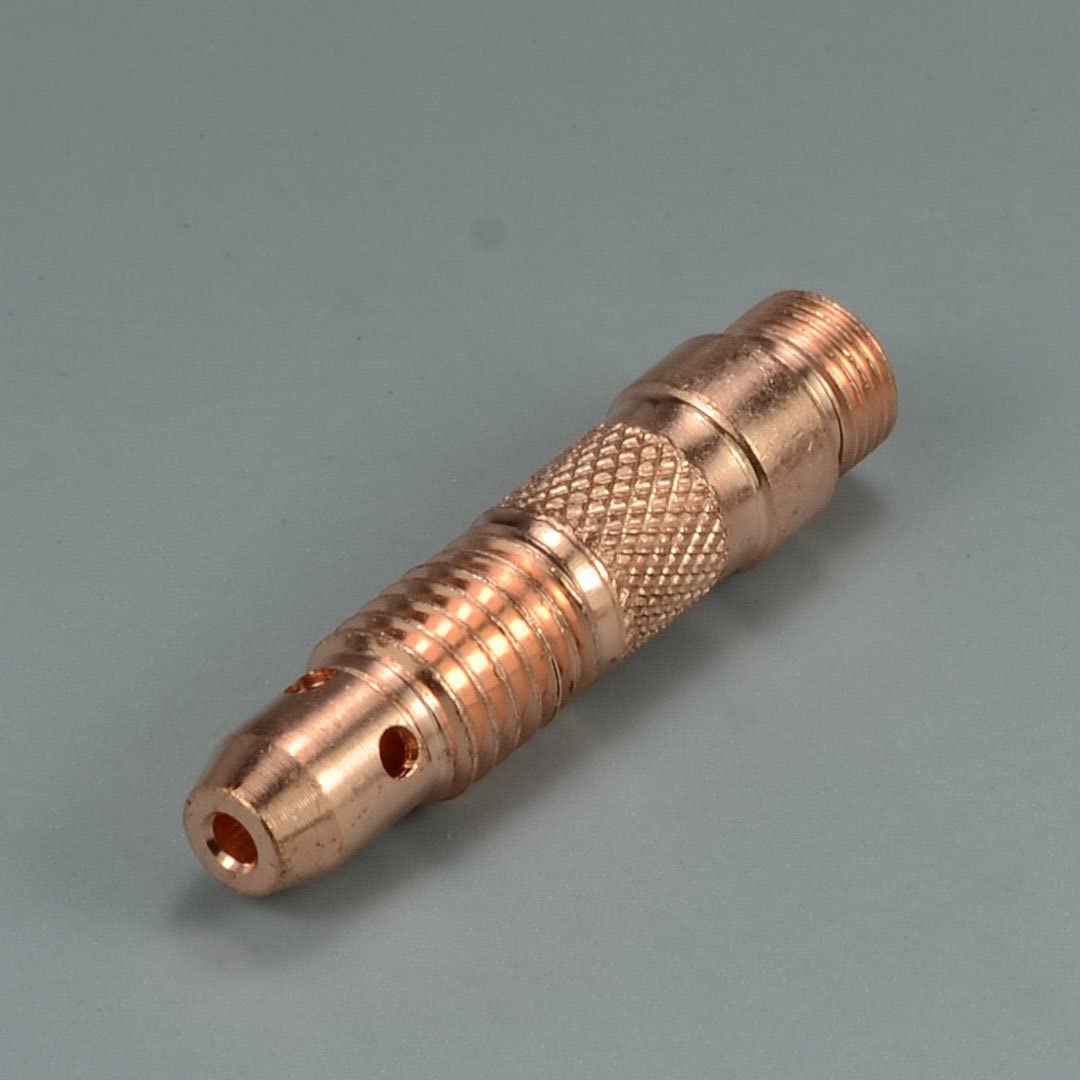 TIG Collet Body Consumables Accessorie Assorted Size Fit QQ300 PTA DB SR WP 17 18 26 TIG Welding Torch (90º Cup 3/32" Collet 10pcs)