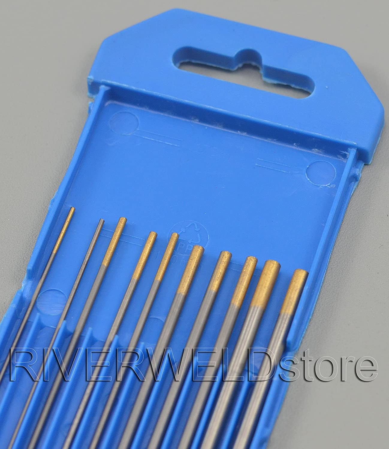 1.5 Percent Lanthanated TIG Tungsten Electrode WL15 Gold Assorted Size 10pcs
