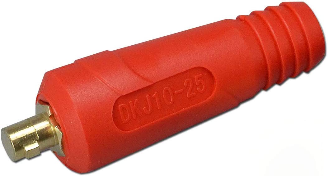 RIVERWELD TIG Welding Cable Panel Connector Socket Set Quick Fitting Dinse-Style 200Amp (2, DKJ10-25)