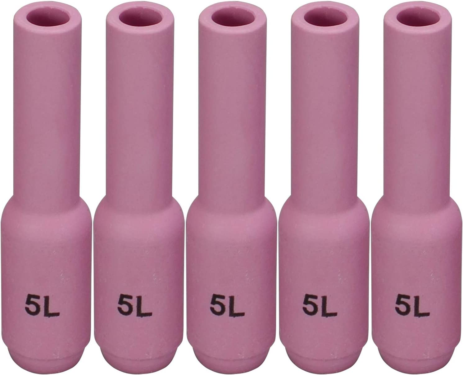 TIG Alumina Nozzles Ceramic Cup Long 10N49L #5 5/16" Orifice Fit SR PTA DB WP 17 18 26 TIG Welding Torch 5pk Visit the RIVERWELD Store