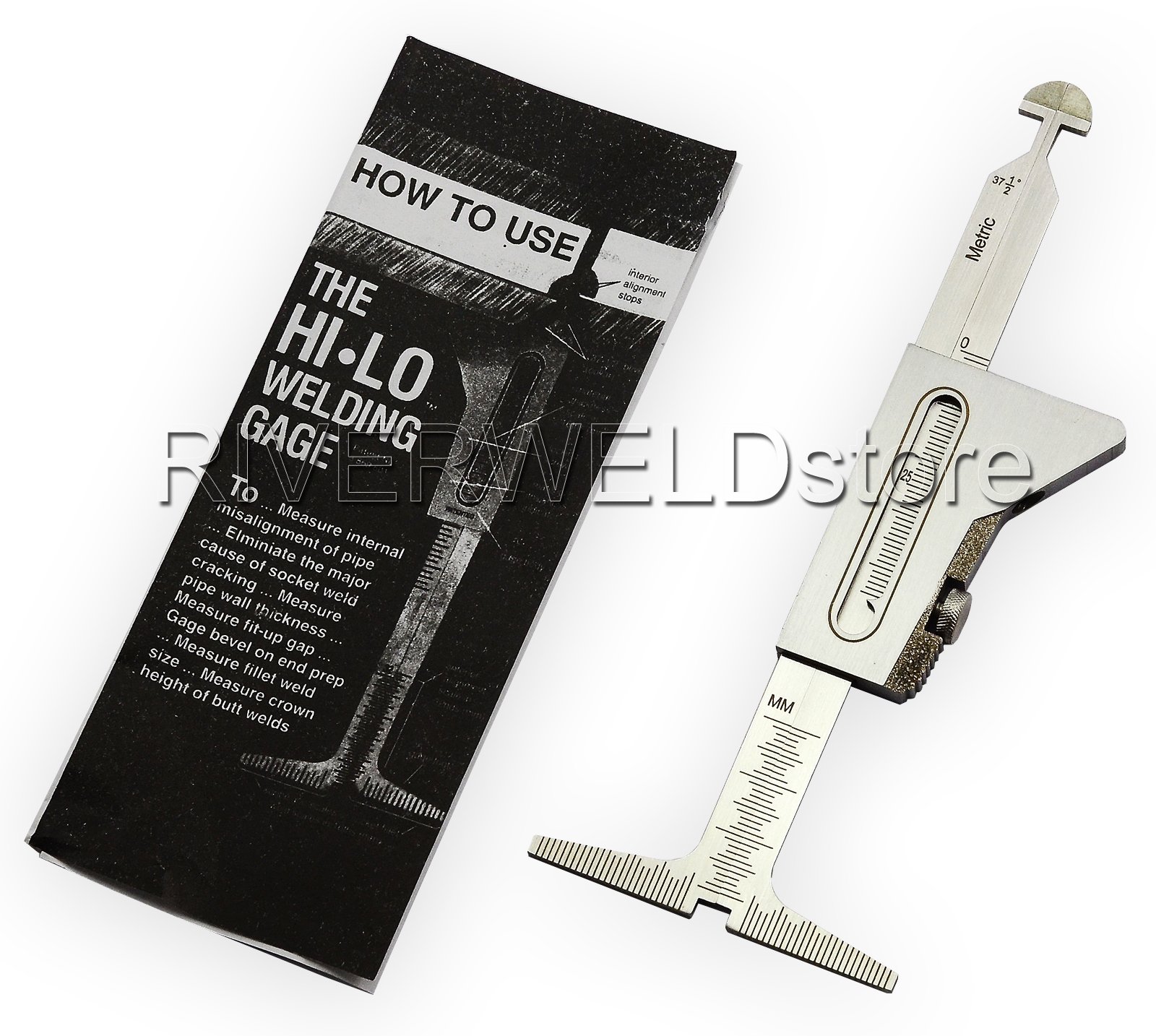 Hi Lo Welding Gauge Gage Test Ulnar Welder Inspection Gauge Both Inch and Metric