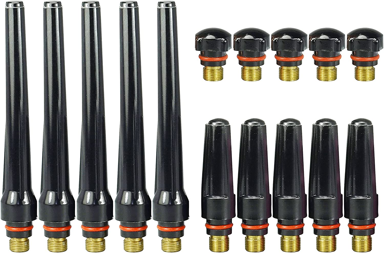 TIG Back Cap 57Y02 Fit QQ300 PTA DB SR WP 17 18 26 TIG Welding Torch 5pk (Fit 17 18 26 Torch, 57Y02 57Y03 57Y04 15pcs)