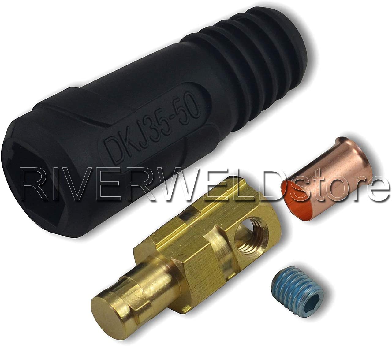 DINSE TIG Welding Cable Panel Connector-plug and Socket Dinse Dinze Quick Fitting 315Amp (4, EDKL35-50 & DKJ35-50)