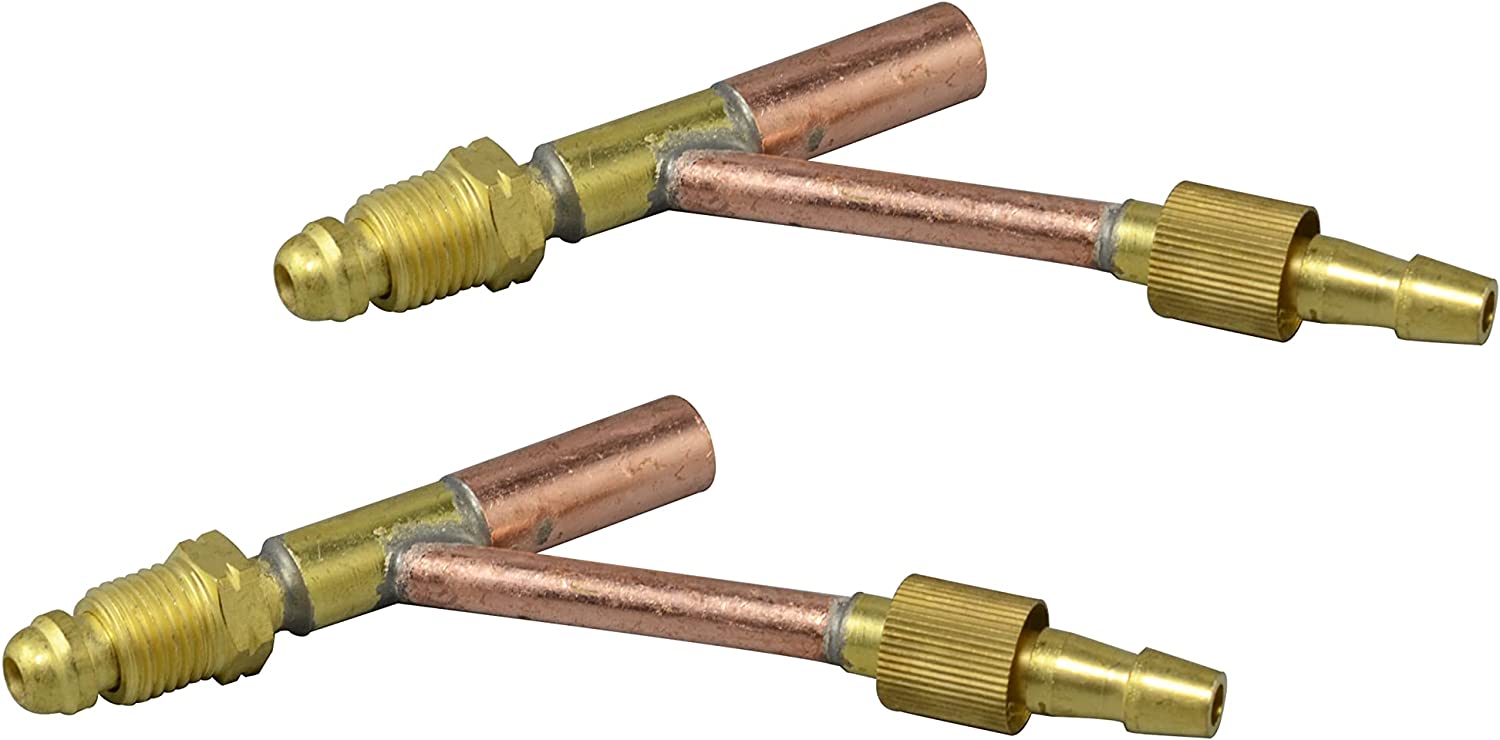 Cables and Gas (Water) Separate Cable Connector Fitting for TIG Welding Torch (3/8" -24UNF (LH) WP18 2pk)