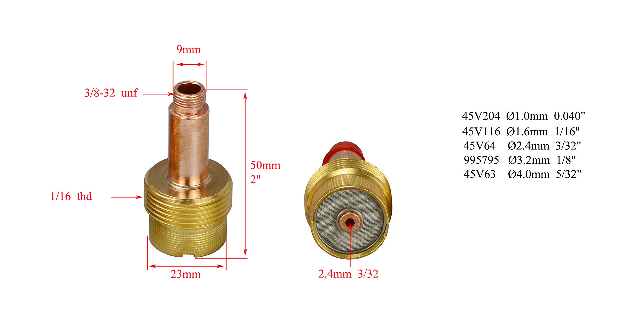 5 Pack 1/2" Flush Nozzles For Miller Millermatic 211 MIG Gun (Pre-2019) – Smart Weld