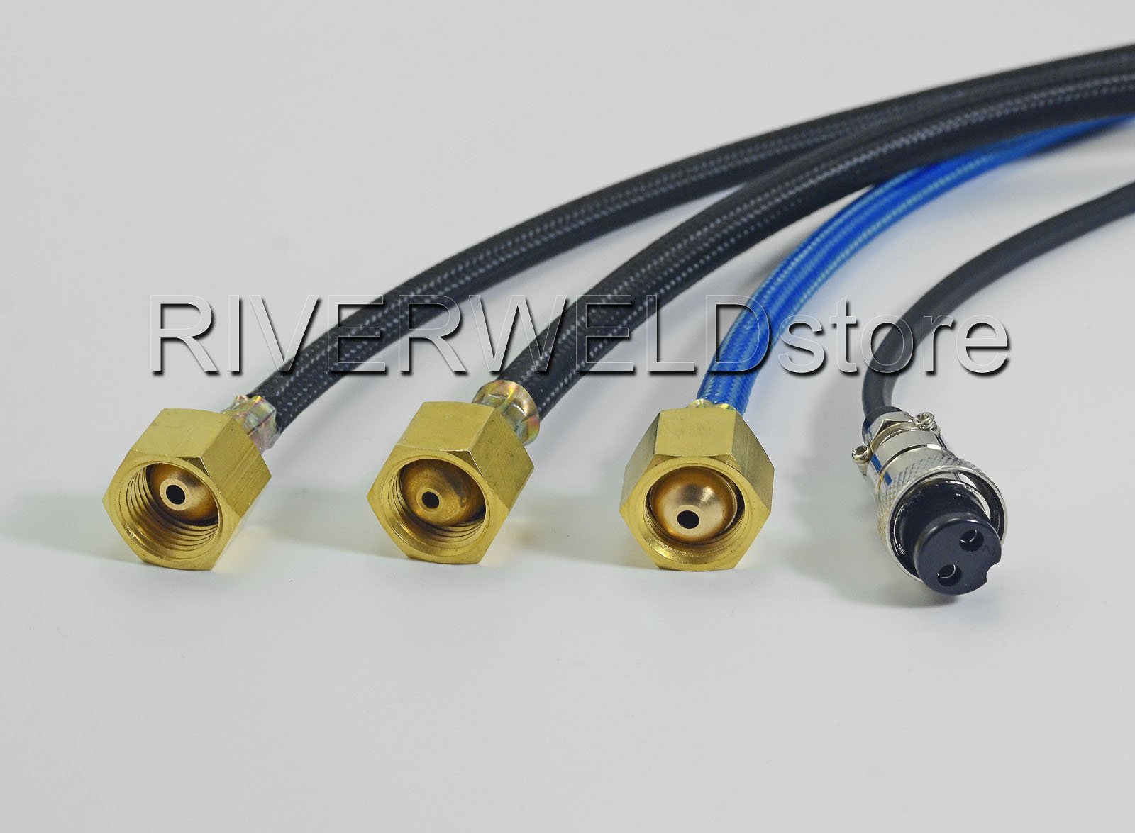 WP 20 WP-20F 200amp Water-Cooled TIG Welding Torch Complete and Flexible Head Body 25 Feet 7.6 Meters