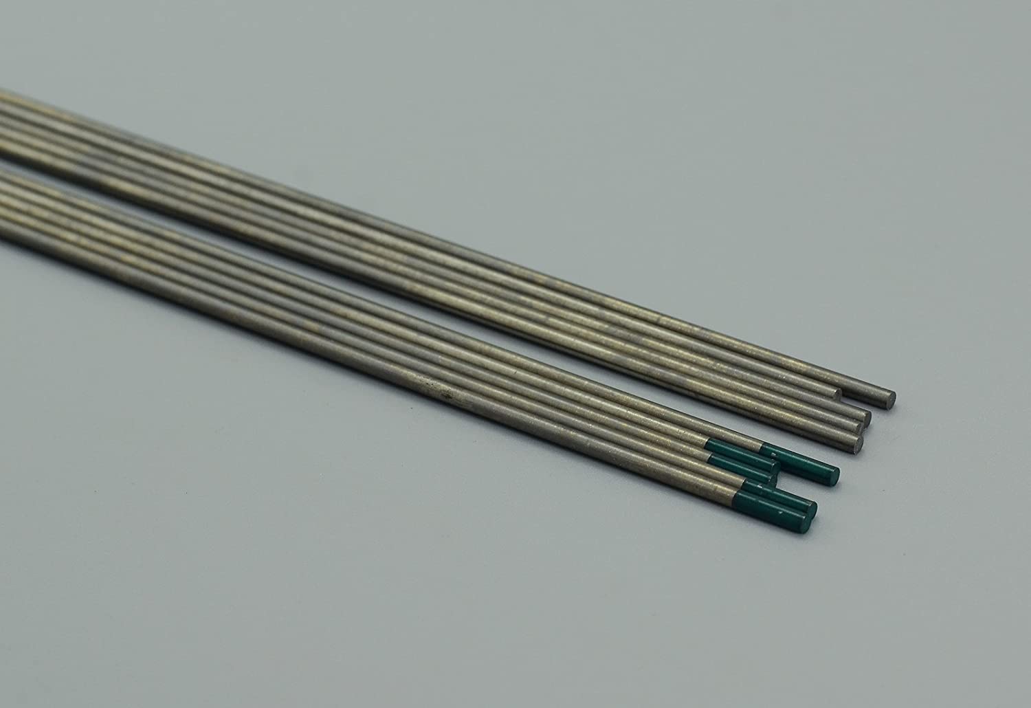 TIG Welding Pure Tungsten Electrode Green Tip WP 2.4mm x 150mm Pack of 10
