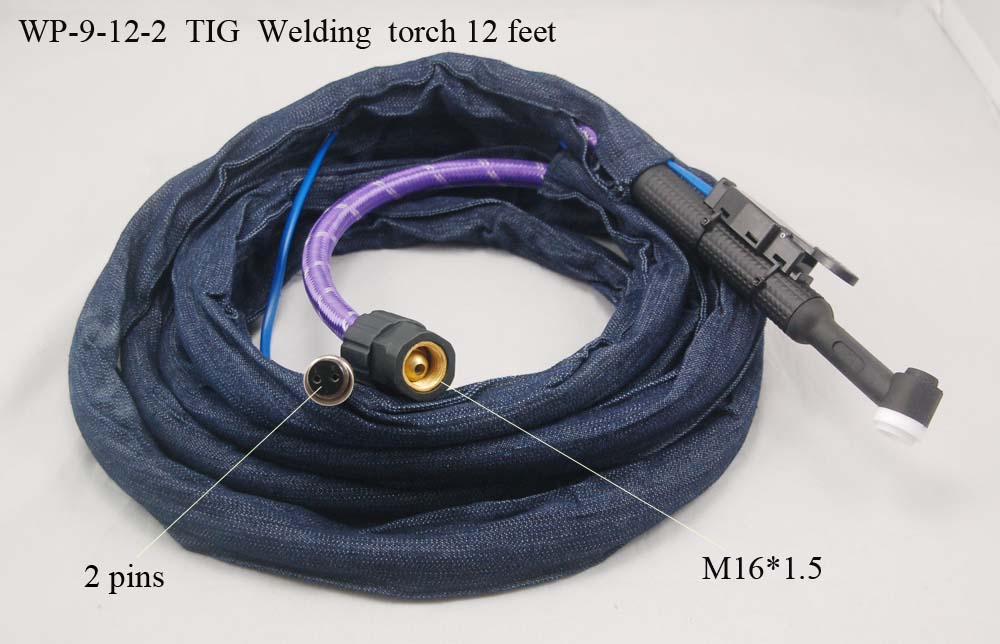 WP-9 SR-9 TIG Welding Torch Air Cooled WP9 125A 12Feet (4 Meters)