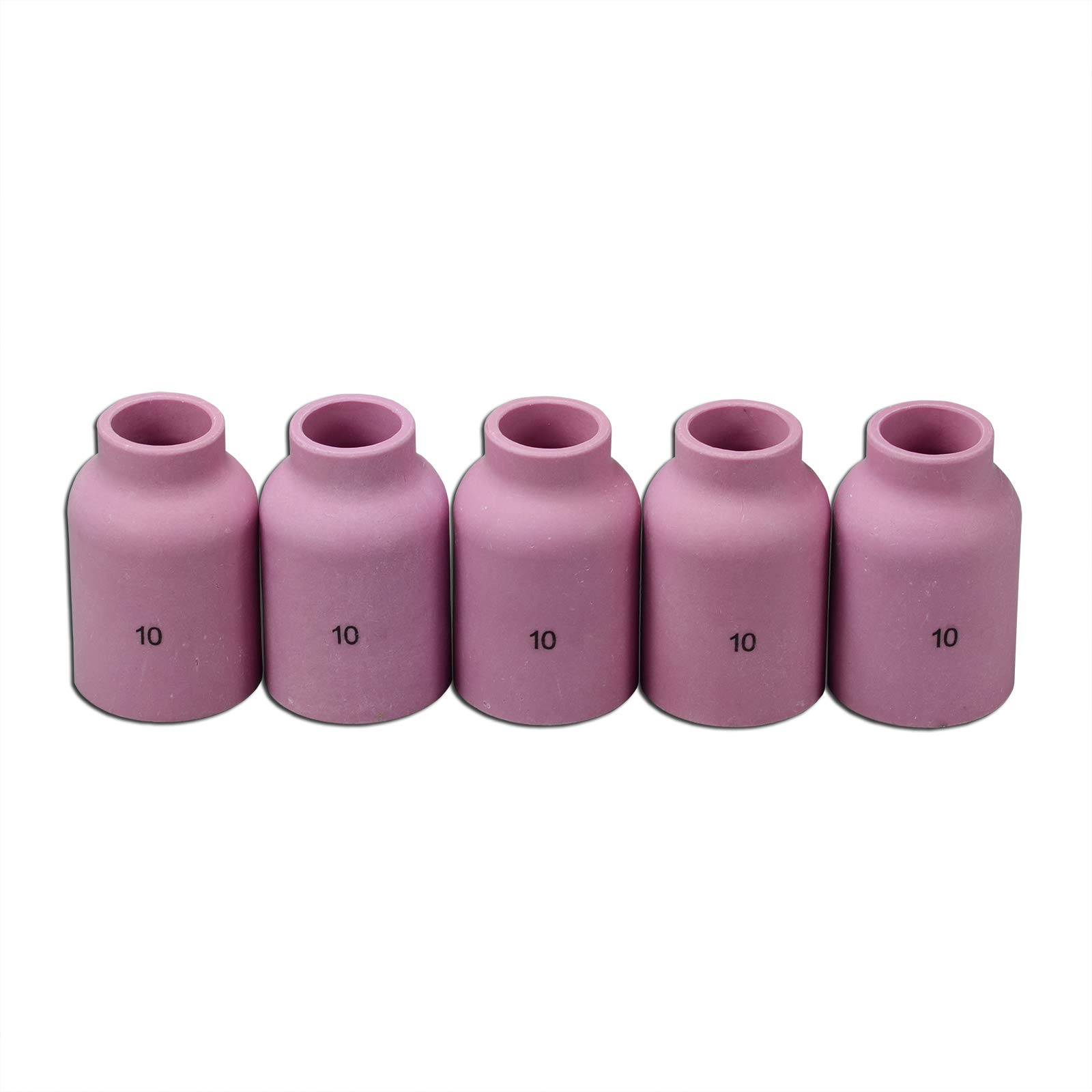 RIVERWELD 53N88#10 5/8" Orifice Large TIG Gas Lens Alumina Nozzle Ceramic Cups Fit SR DB WP 9 17 20 18 26 TIG Welding Torch 5pk