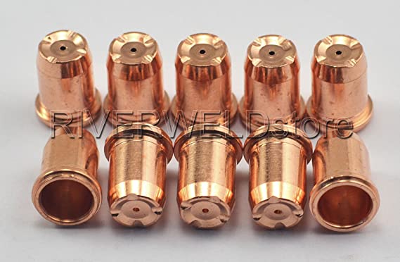 PR0117 Plasma Electrode & PD0114-10 Long Tip 1.0 Fit S74 S75 Plasma Cutter Torch 20pcs