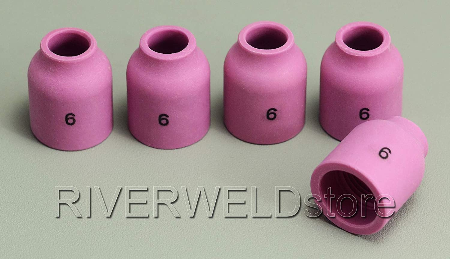 TIG Gas Lens Alumina Nozzle Ceramic Cup 53N60#6 3/8" Orifice Fit PTA DB SR WP 9 20 24 25 TIG Welding Torch 10pk