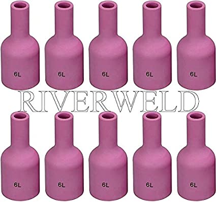 TIG Alumina Nozzles Ceramic Cups Long 796F72# 5L (D8.0 X 48mm) Orifice