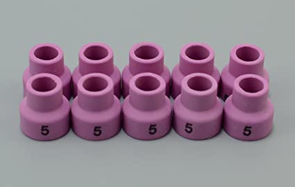TIG Welding Torch WP 24 TIG Alumina Ceramic Cup Nozzles Accessories Consumables 53N25#5 10pk