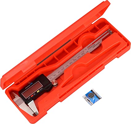 RIVERWELD Electronic Digital Caliper Stainless Steel Body with Large LCD Screen | 0-6 Inches | Inch/Millimeter Conversion