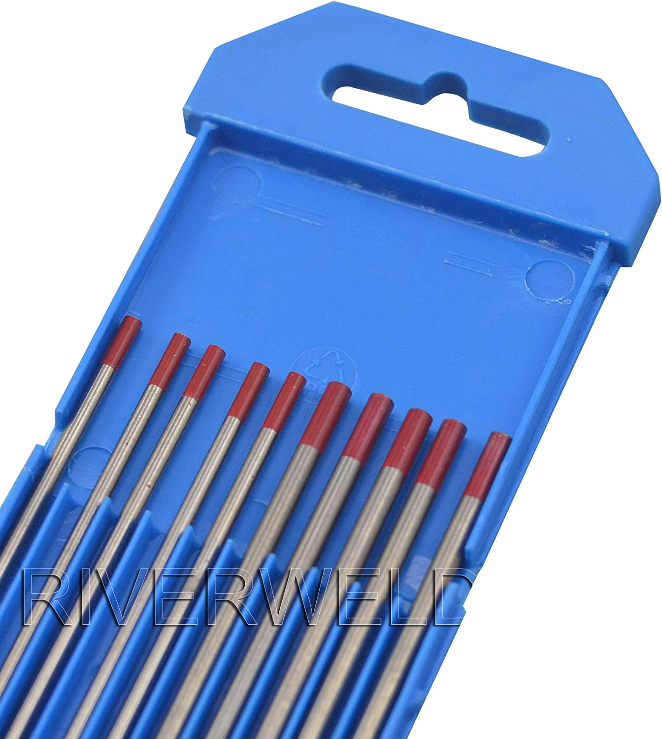 2 Percent Thoriated WT20 Red TIG Tungsten Electrode Assorted Size 2.4mm x 150mm & 3.2mm x 150mm
