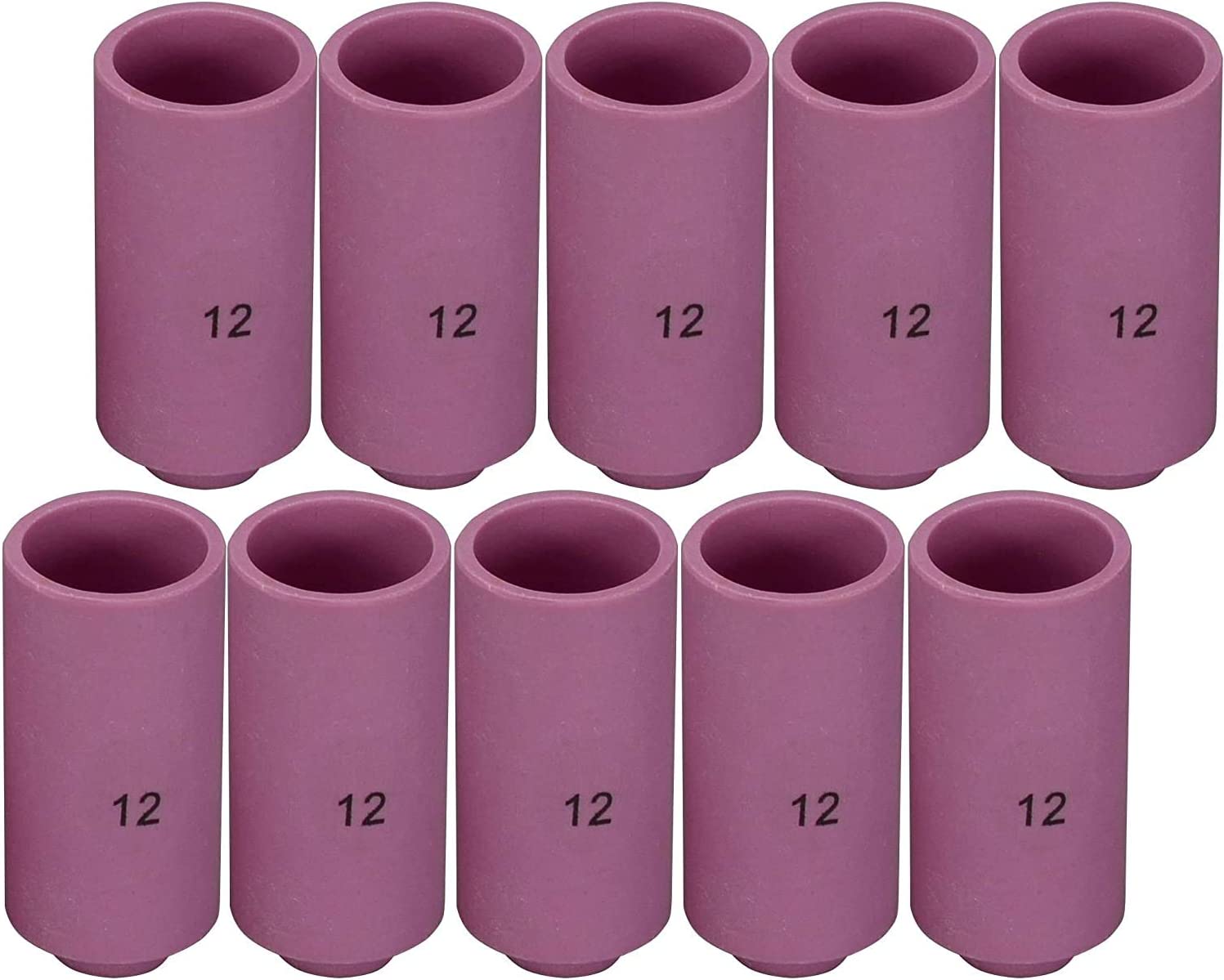 RIVERWELD 10N44#12 3/4" x 1-13/16" TIG Alumina Nozzles Ceramic Cup Fit DB PTA SR WP 17 18 26 TIG Welding Torch 10pk 