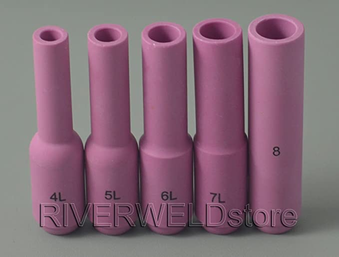 TIG Gas Lens Collets Body Back Cap Alumina Nozzle Kit For QQ300 CK SR WP 17 18 26 TIG Welding Torch 55pcs