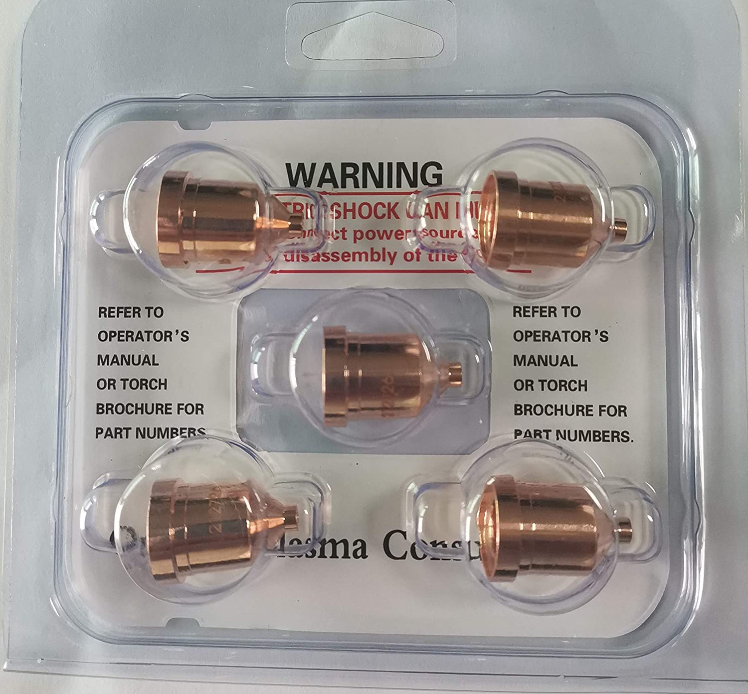 212726 Plasma Tips 80Amp For Miller ICE-60T 80T Plasma Cutting Torches 5pk (212726, 80Amp)