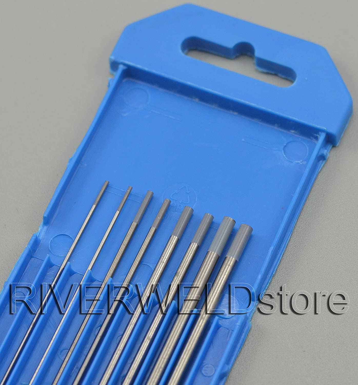 2% Ceriated WC20 Grey TIG Welding Tungsten Electrode (0.40" 1/16" 3/32" 1/8" 8pcs)