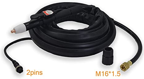 RIVERWELD PT-31 LG-40 Air Plasma Cutter Cutting Torch Gun Completed 16 Feet 5M Fit CUT50D CUT-50 CT-312 CUT40 (PT-31 16ft Straight)
