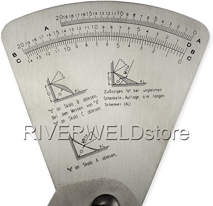 Fan-shaped Welding Gauge Gage Welding Test Ulnar Inspection HJC-100 Type