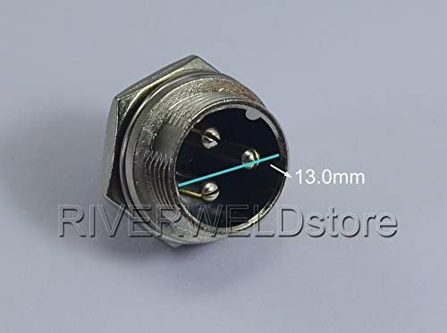 3 pins Aviation Plug Air Connector 16-3P Male fit Plasma Cutting & TIG Welding Torch 2PK