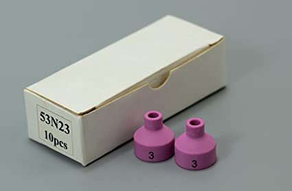 TIG Welding Torch WP 24 TIG Alumina Ceramic Cup Nozzles Accessories Consumables 53N23#3, 10pk