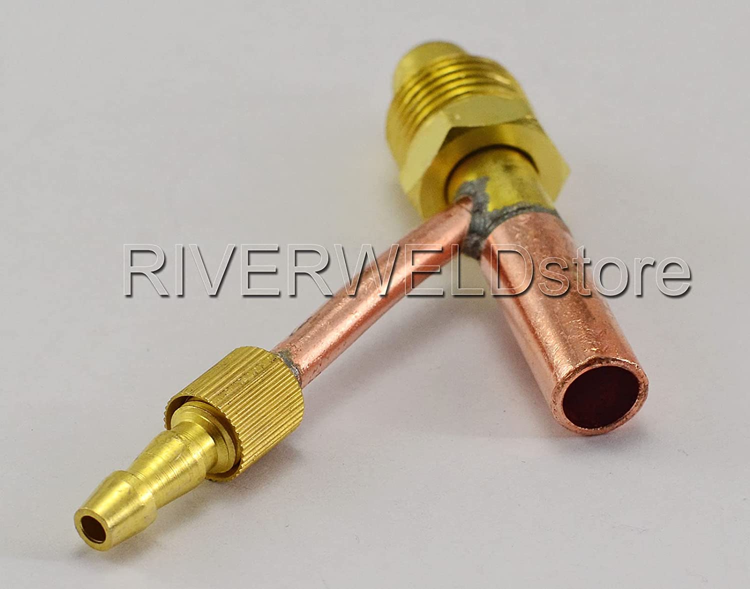 Cables and Gas (Water) Separate Cable Connector Fitting for TIG Welding Torch (5/8"-18 Male WP26 2pk)