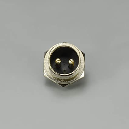 2 pin Aviation Plug Socket Air Connector 16-2P Male + Female Metal Self Locking