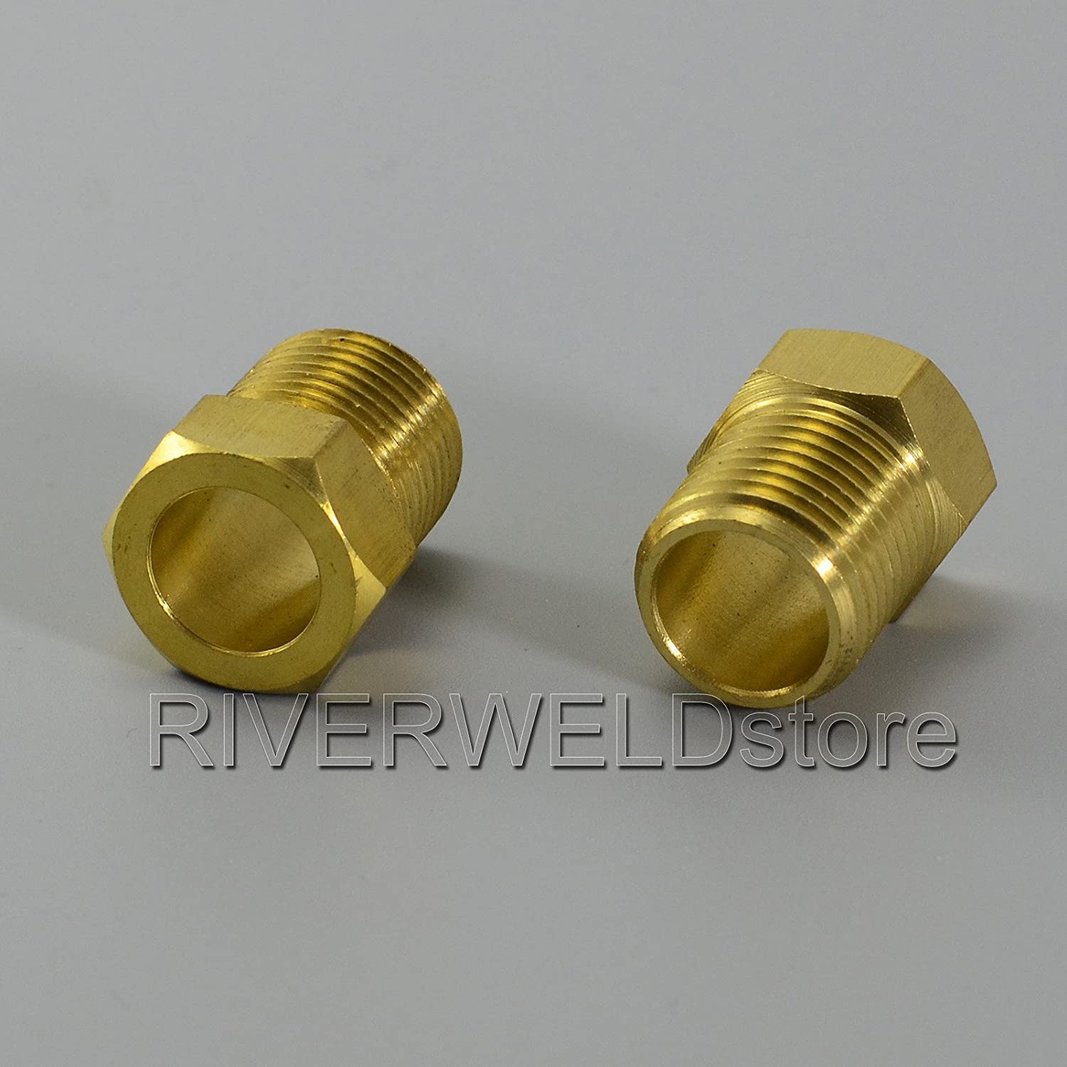 TIG Welding Torch Fitting Connector Adapter (136Z08 Gas Nut for 18 torch)