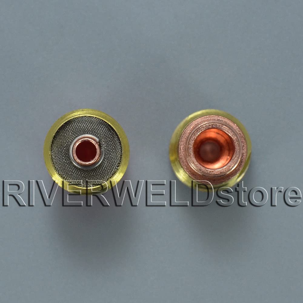 TIG Stubby Gas Lens 17GL18 (1/8" & 3.2mm) Orifice Fit SR WP 17 18 26 TIG Welding Torch 3pk