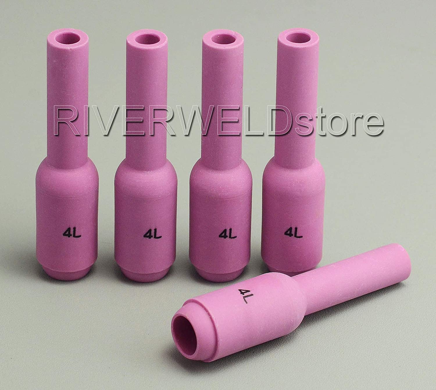 TIG Alumina Nozzles Ceramic Cup Long 10N50L #4 1/4" Orifice Fit SR PTA DB WP 17 18 26 TIG Welding Torch 5pk